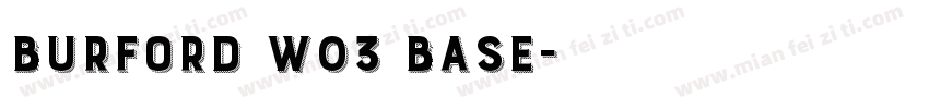 Burford W03 Base字体转换